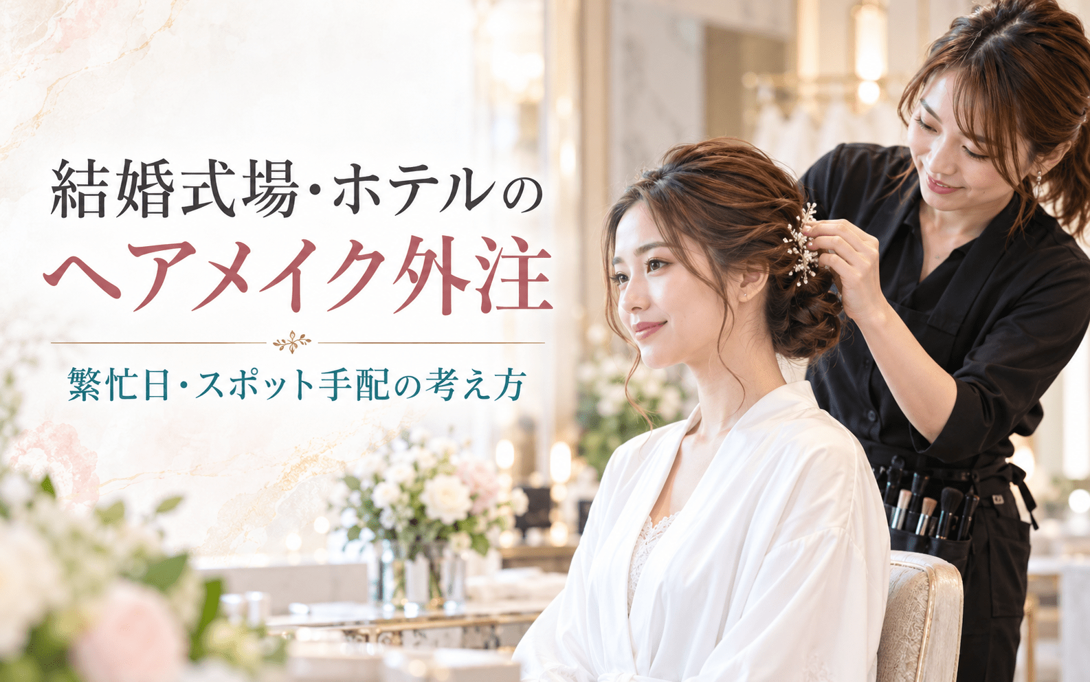 結婚式場・ホテルがヘアメイクを外注するのはどんなとき？