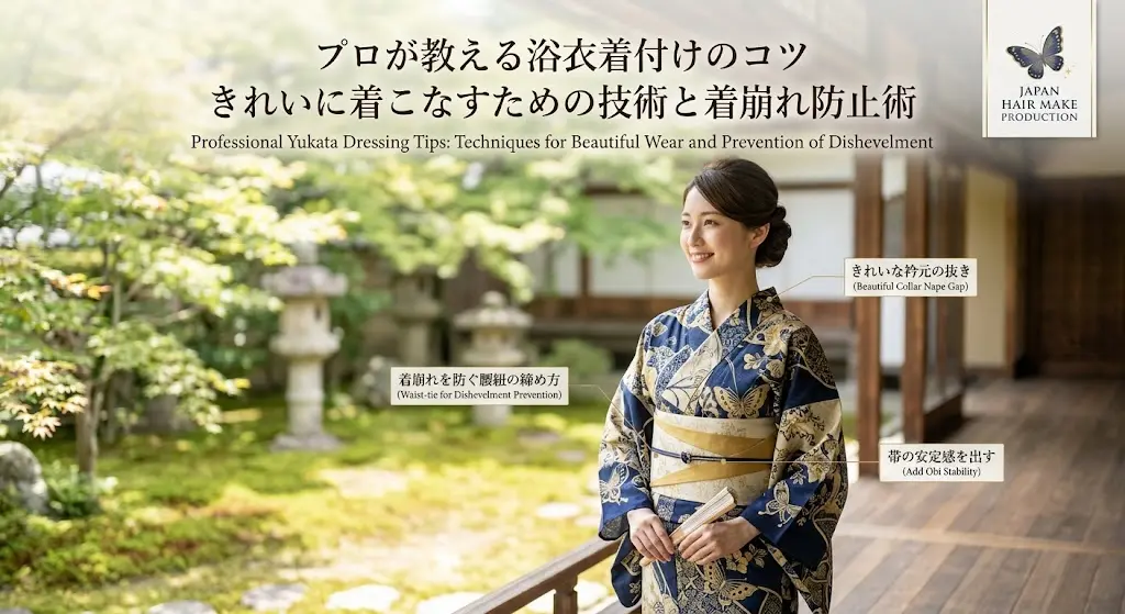 プロが教える浴衣着付けのコツ きれいに着こなすための技術と着崩れ防止術