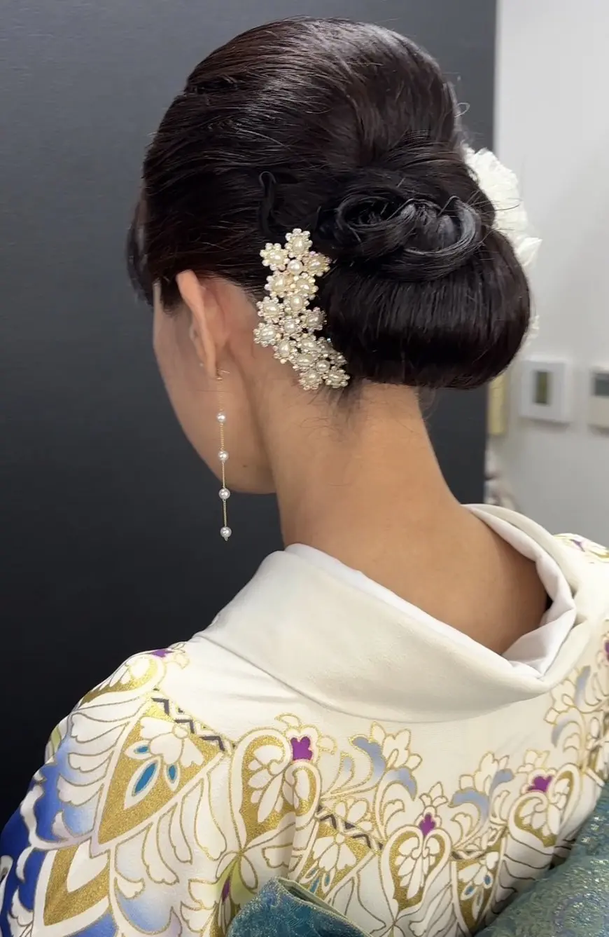 呉服店でのヘアセット♪