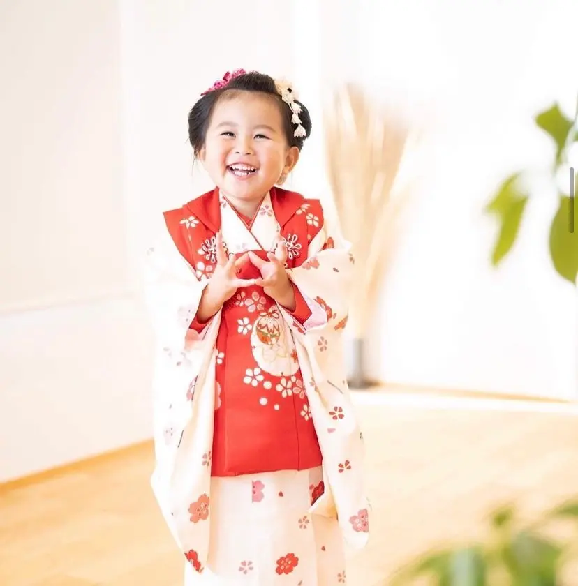 和髪で七五三撮影