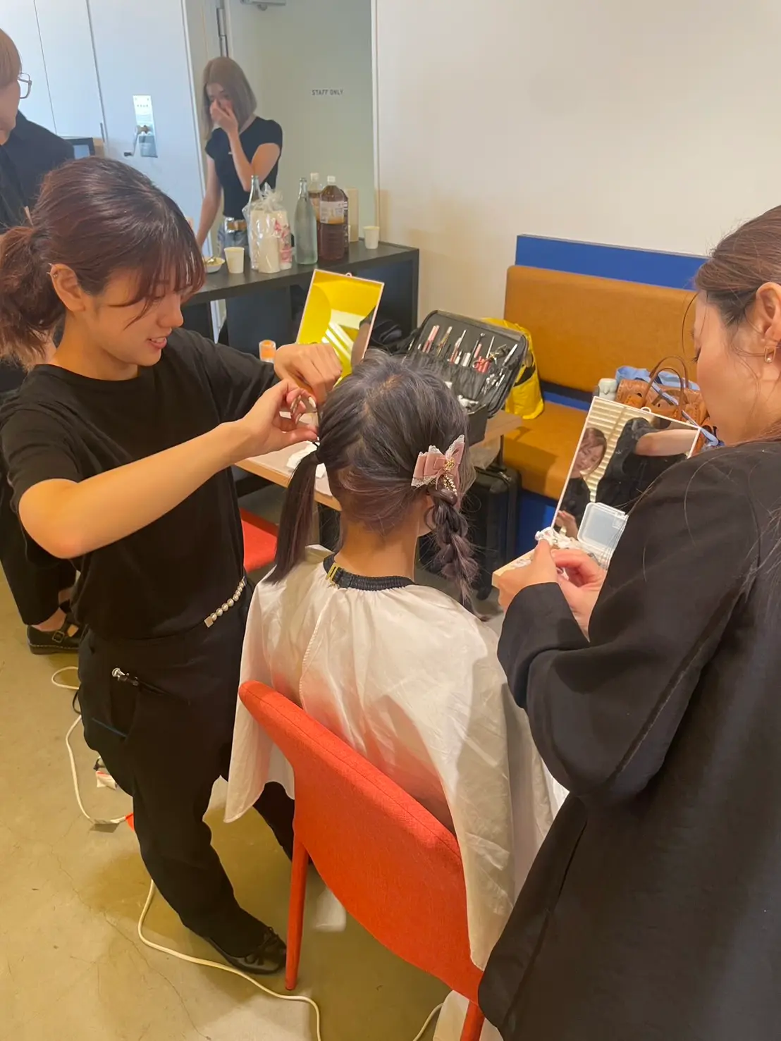 TV収録のヘアメイク