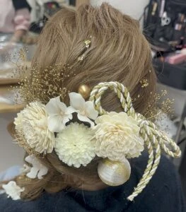 成人式の前撮りヘアセット♡